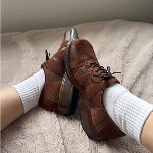 Classic Brown Leather Loafers for Women